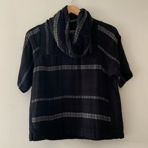 Ace & Jig Cowl Neck Top in Noir